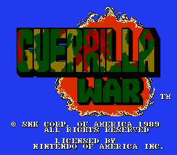 Guerrilla War title screenshot